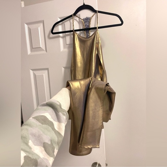 NWT Free People Sunset Shimmer Slip Dress size xs - Picture 6 of 7